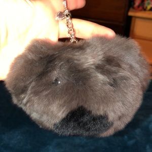 Michael kors bear furball keychain